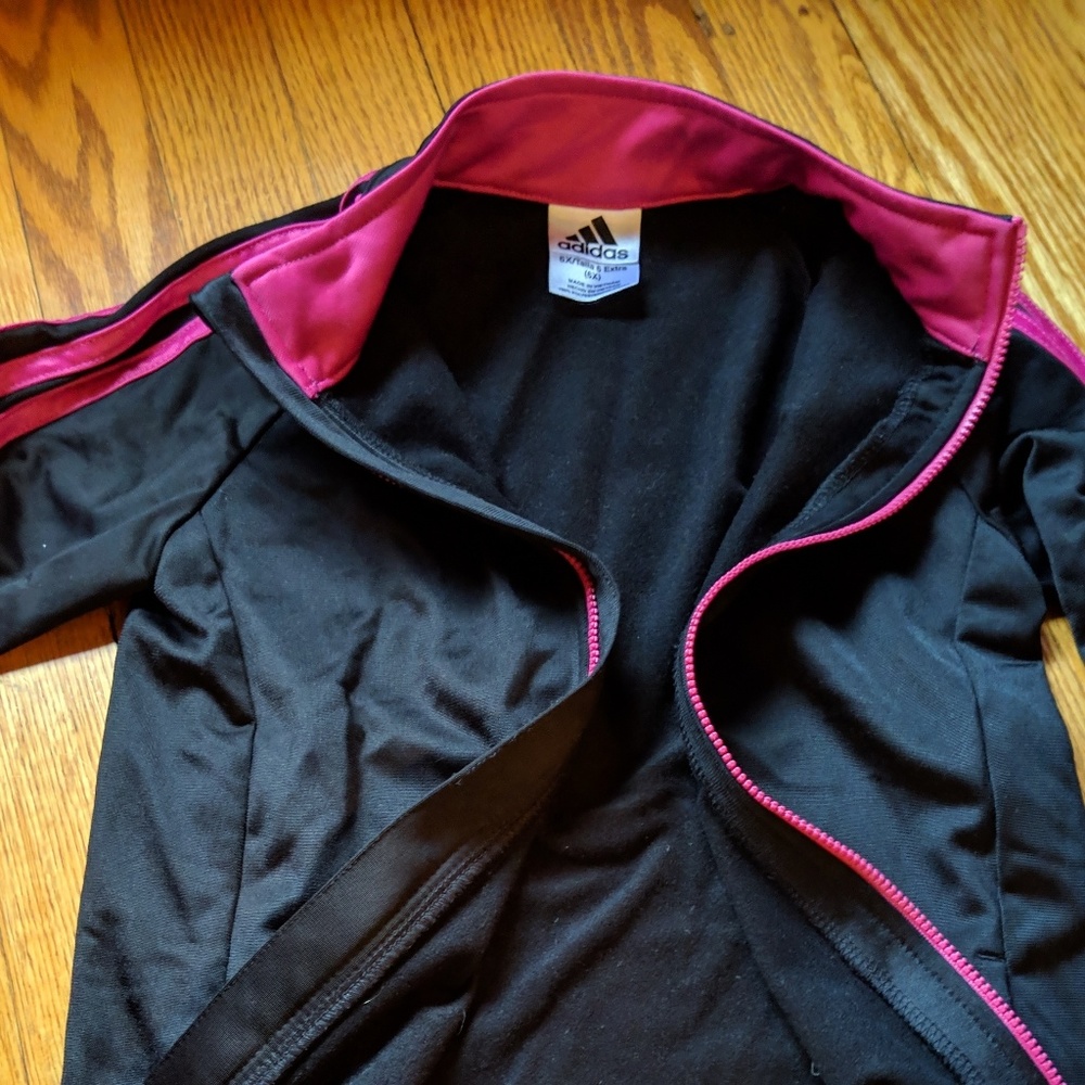 Adidas girls warm up/track suit